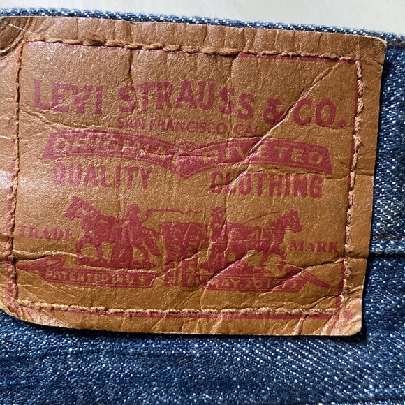MEN’S LEVI STRAUSS & CO LEVI’S SLIM STRAIGHT 514 BLUE DENIM JEANS SZ W 30/L30 - Picture 11 of 14